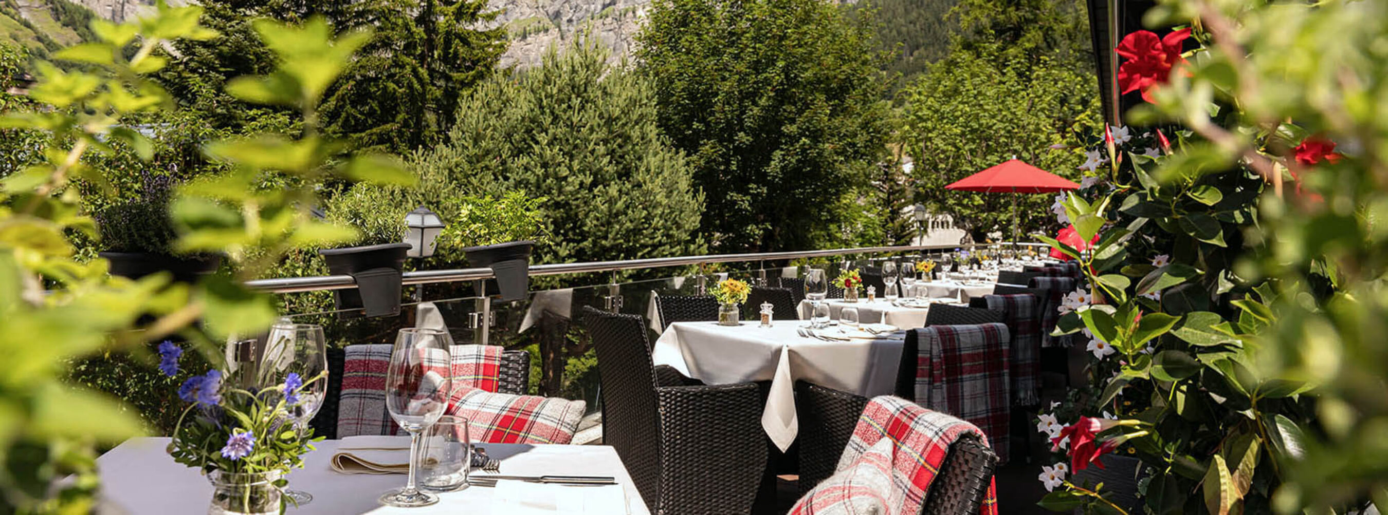 Restaurant Waldhaus Leukerbad Terrasse 1